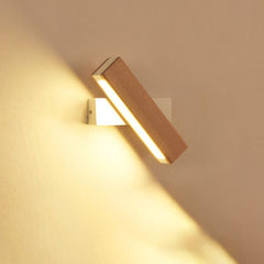 Wooden LED Wall Lamp Modern Adjustable Lighting room