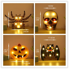 Halloween Lights Decoration LED Light Pumpkin Spider Bat Skull