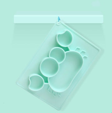 Baby Silicone Suction Cup Dishes Cartoon Learning Bowl 