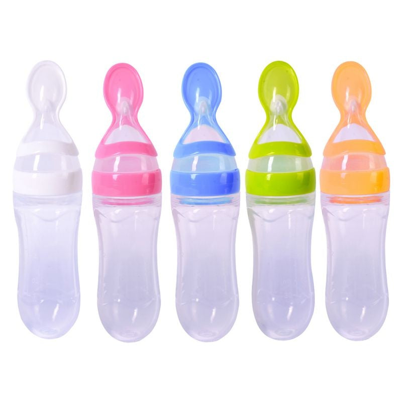 Silicone Training Rice Spoon Safe Feeder