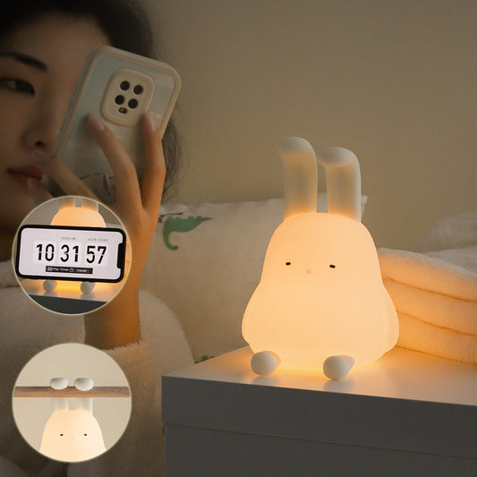 Cute Rabbit Mood Light Dimmable Led Soft Night Light For Baby