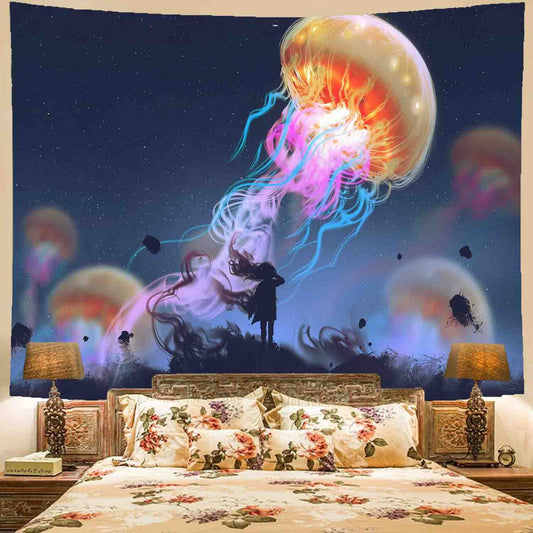 Home Decor Realistic Psychedelic Mushroom Print Tapestry