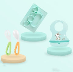 Baby Silicone Suction Cup Dishes Cartoon Learning Bowl 