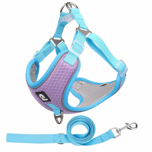 Pet Dog Mesh Reflective Chest Strap